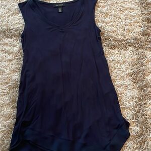 White House Black Market Navy Tank Top